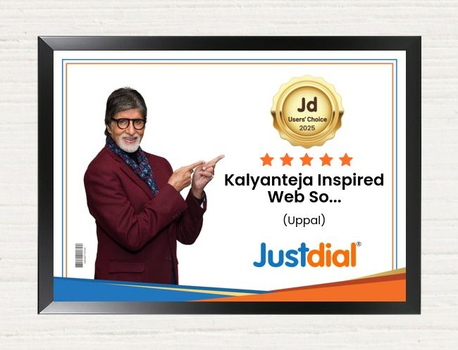KalyanTeja Inspired Digital Solutions ? Justdial Users' Choice 2025 certificate